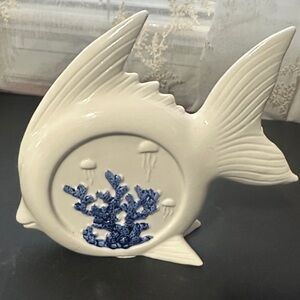 Ceramic fish jellyfish corral decor